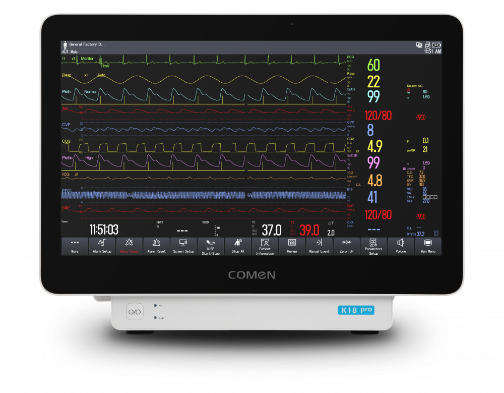 Фото Монитор пациента переносной COMEN K18 Pro