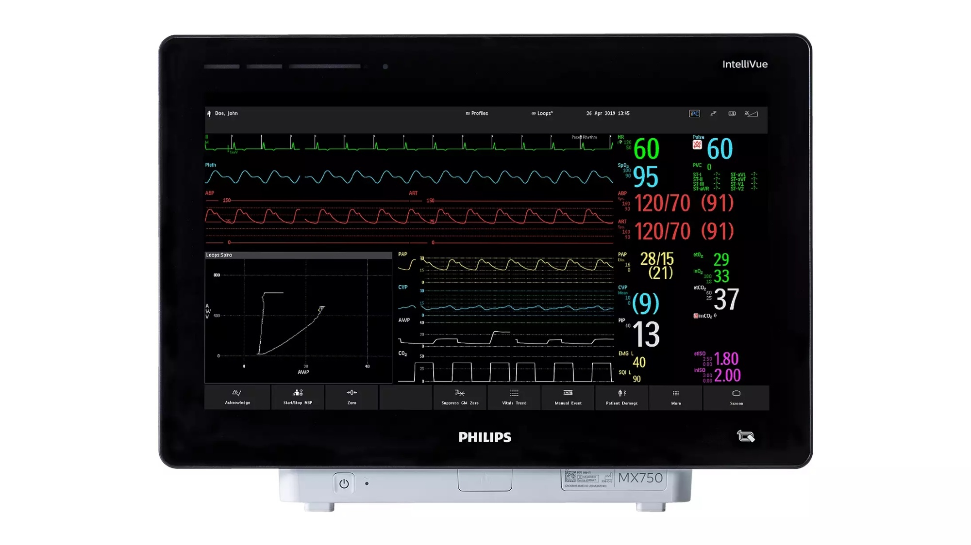 Прикроватный монитор пациента IntelliVue MX750