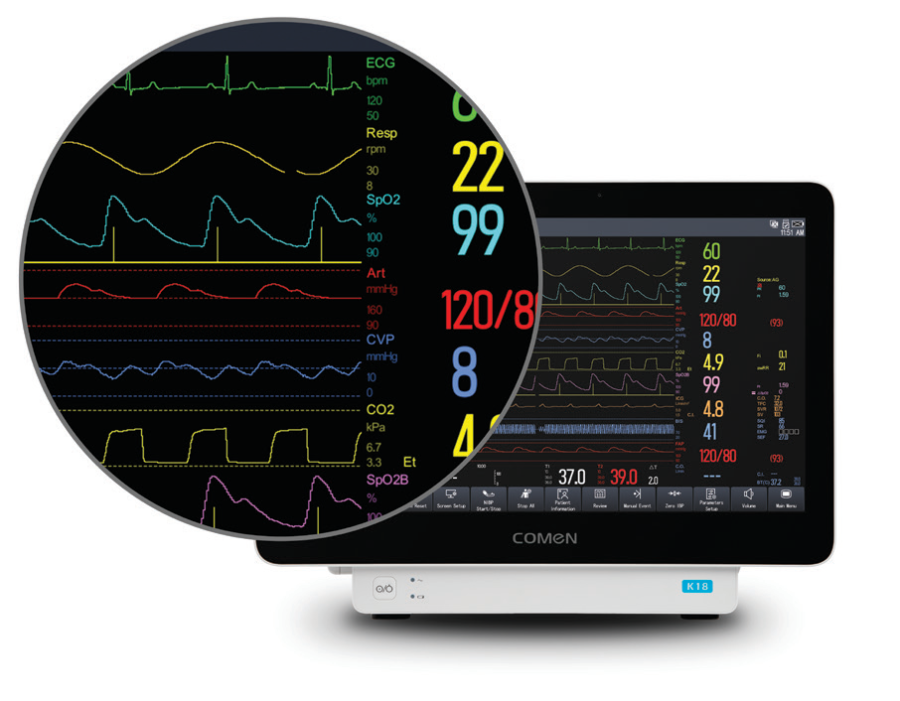 Фото Монитор пациента переносной COMEN K18 Pro